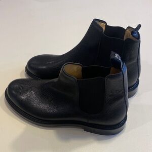 Todd Snyder Black Leather Ankle Boots. Sz 9.  NWOB. Box25. SEE PICTURES